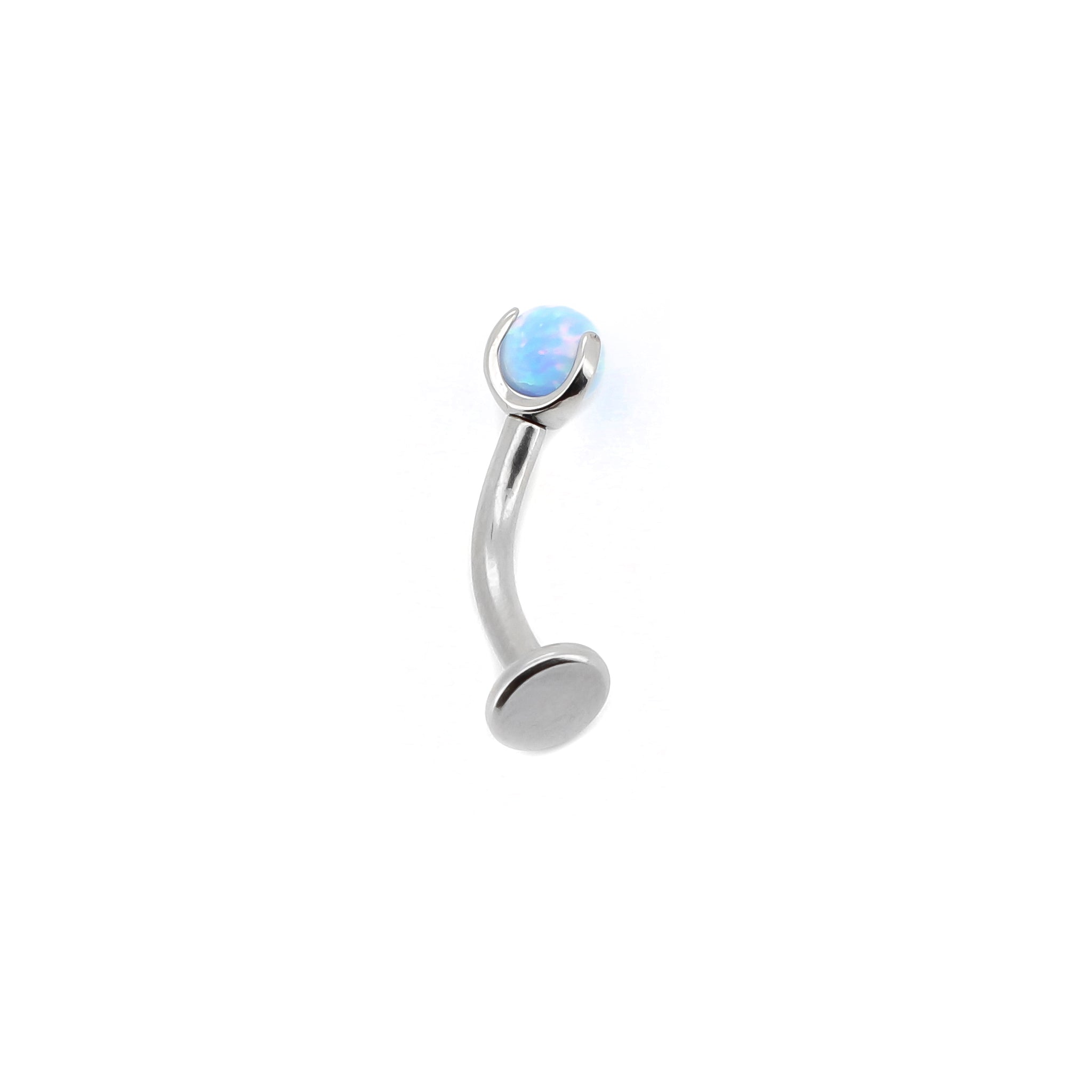 Opal gemstone floating navel