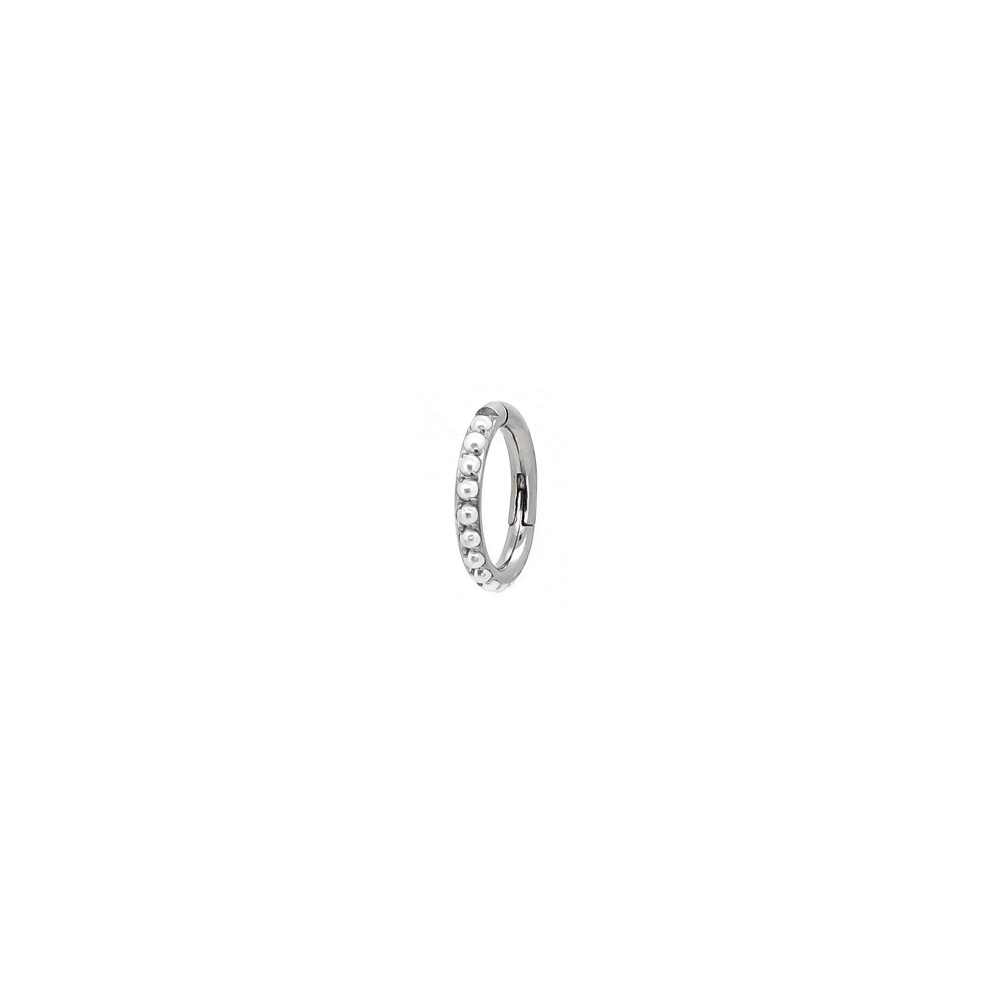 Pearl clicker ring