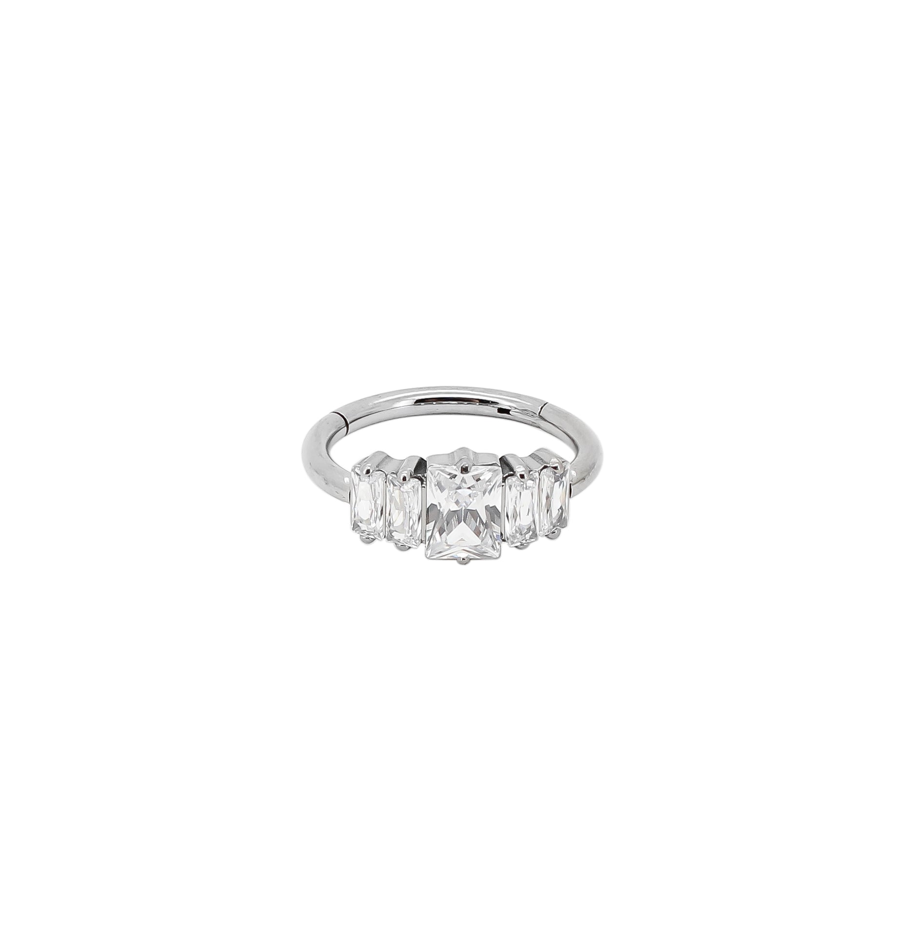 Diamond clicker ring