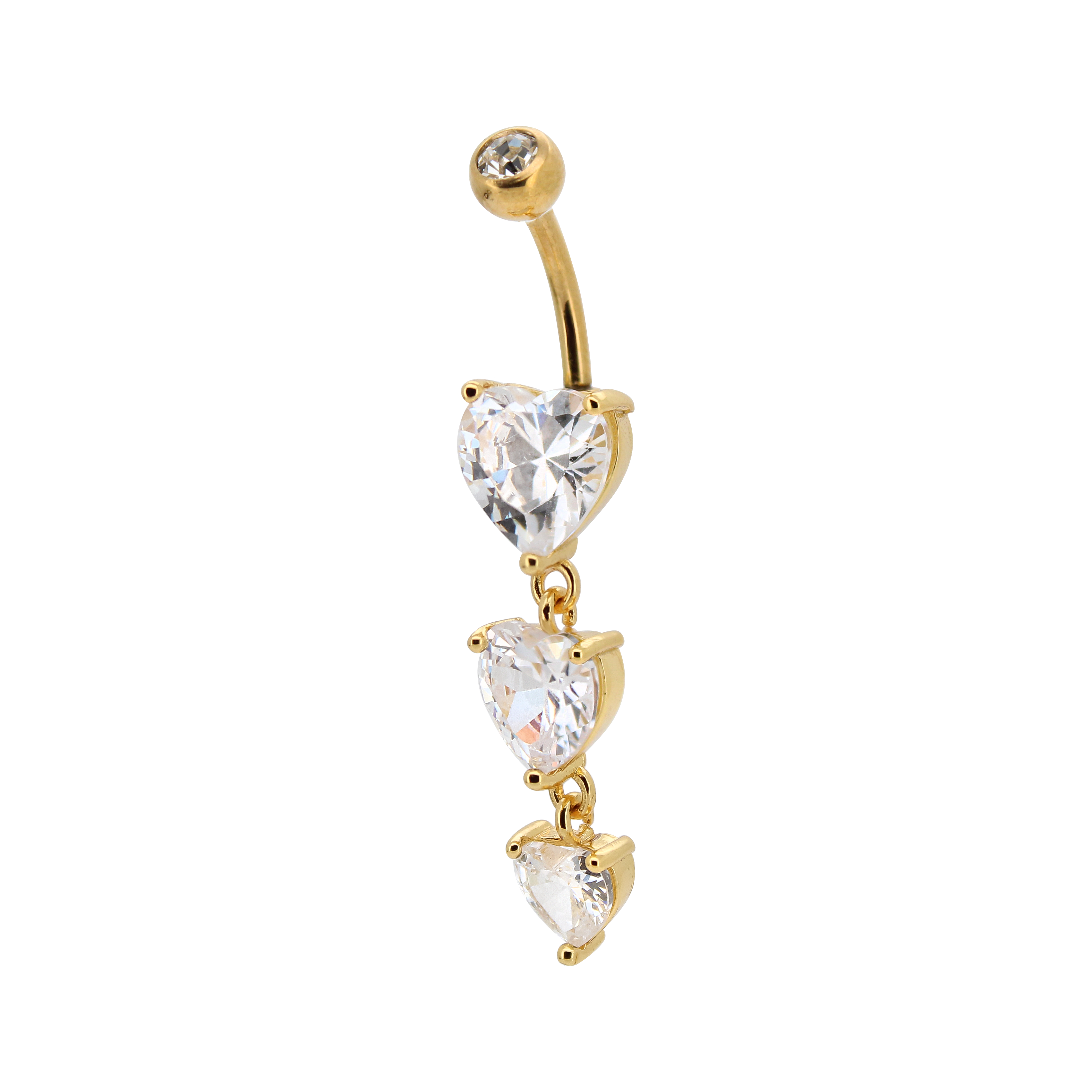 Gem heart pendant belly