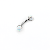 T floating big white opal gemstone