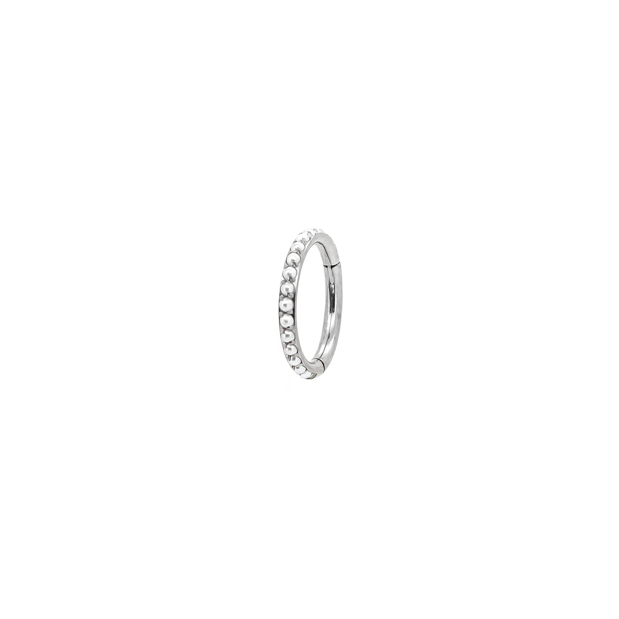 Pearl clicker ring