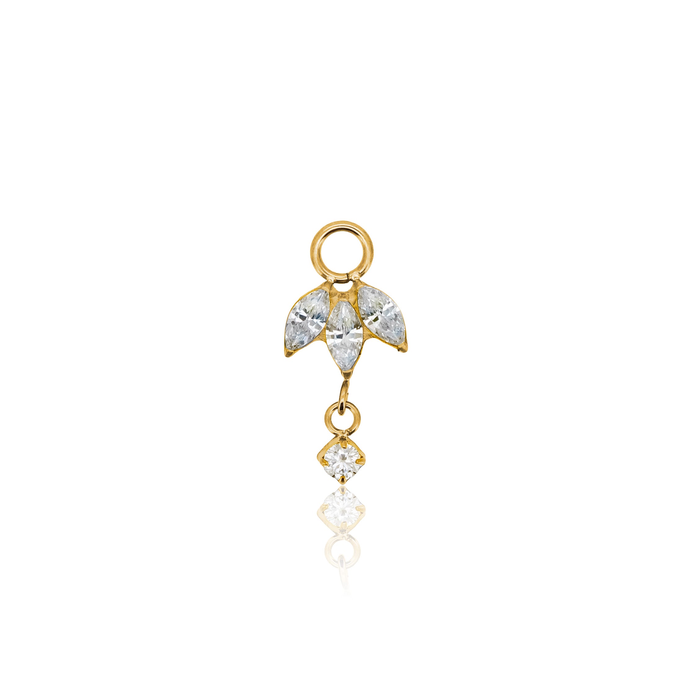 Marquise dot charm