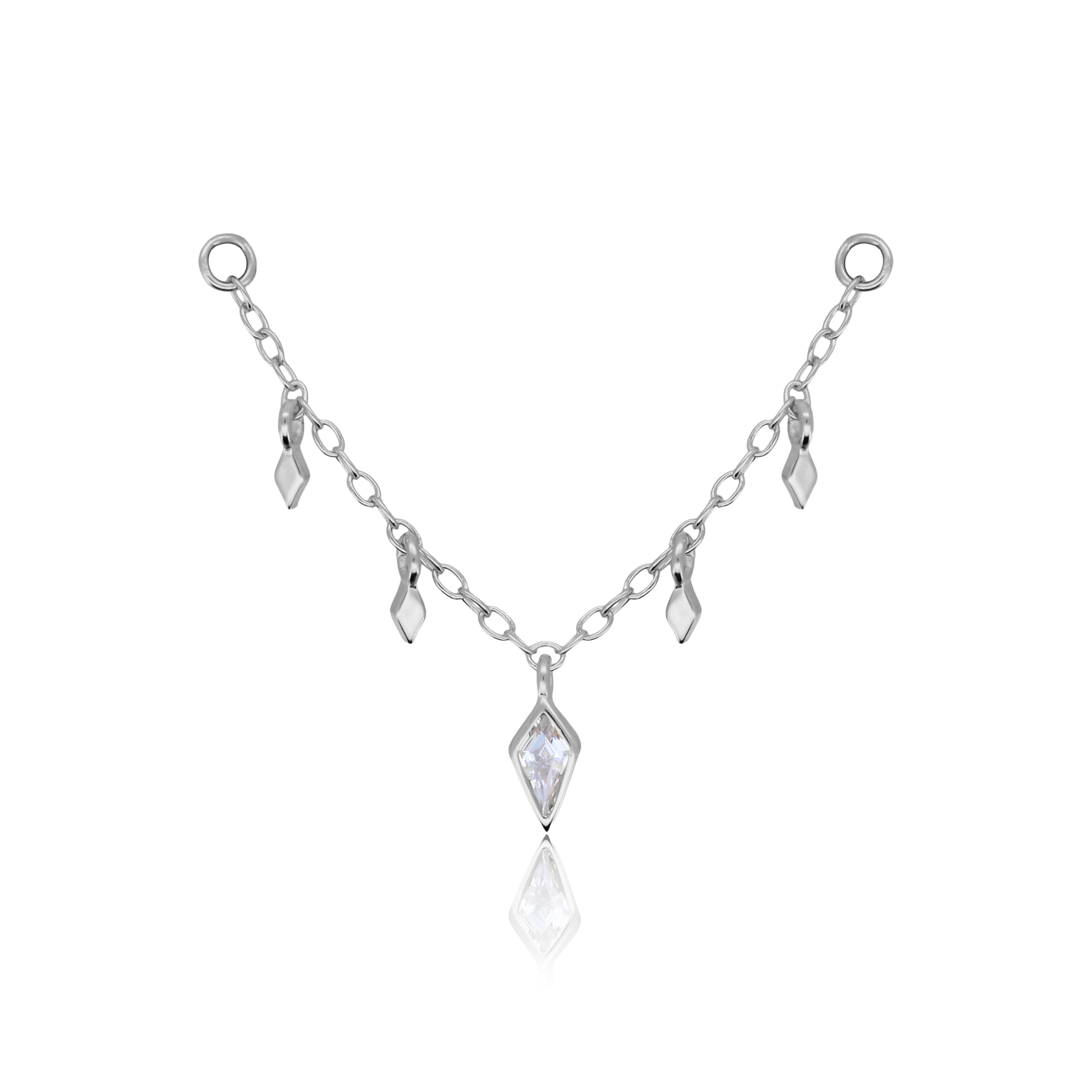 Mini shiny rhombus chain