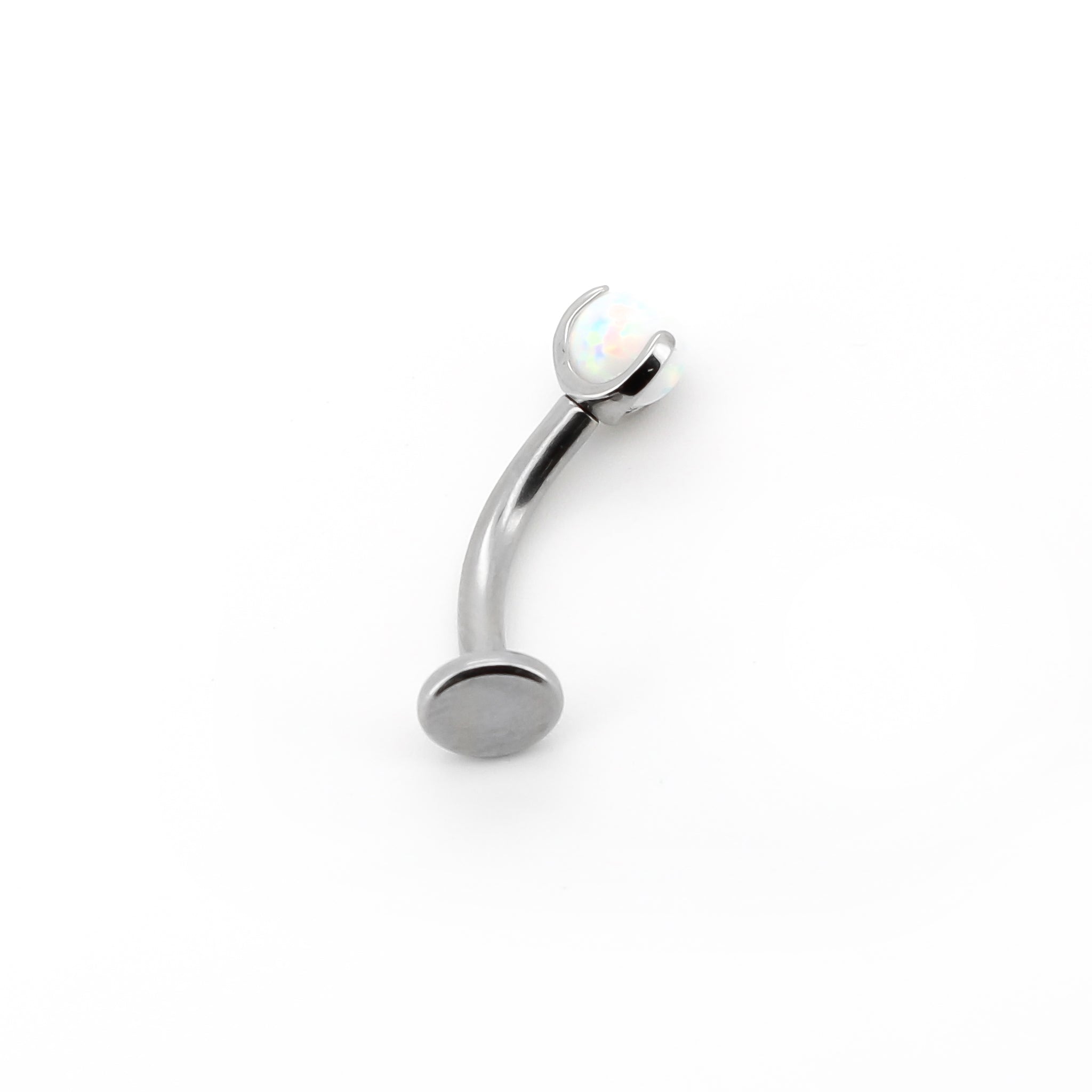 Opal gemstone floating navel