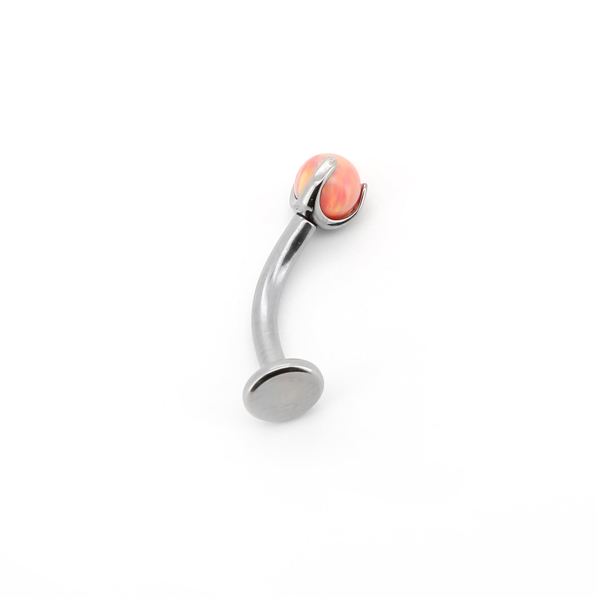 Opal gemstone floating navel