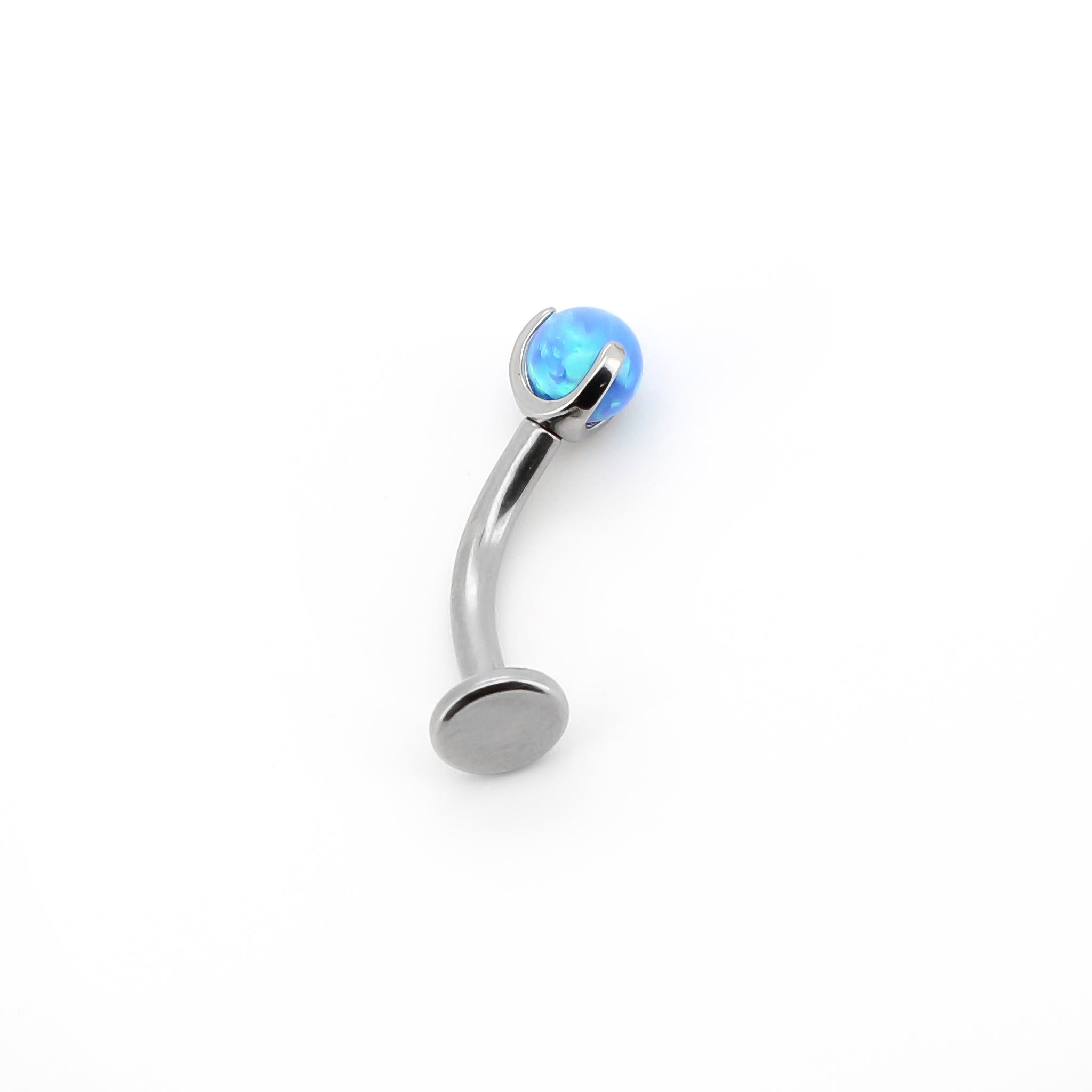 Opal gemstone floating navel