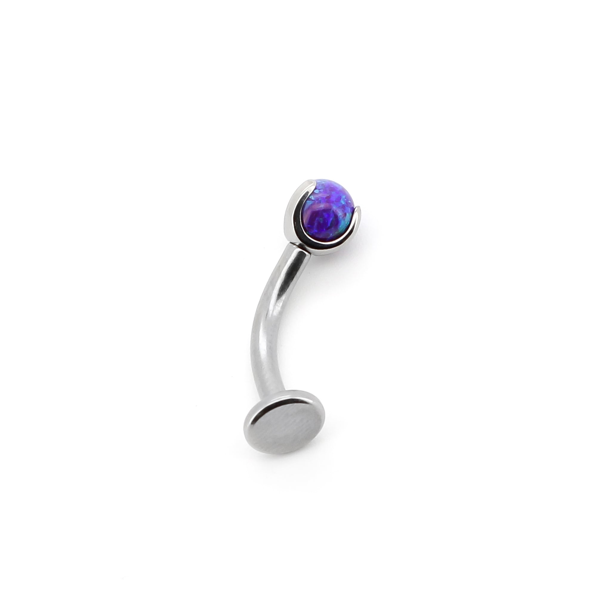 Opal gemstone floating navel