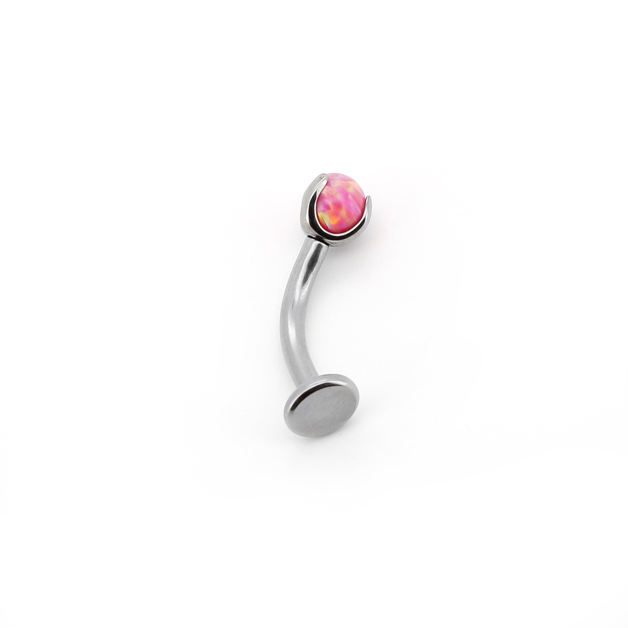 Opal gemstone floating navel