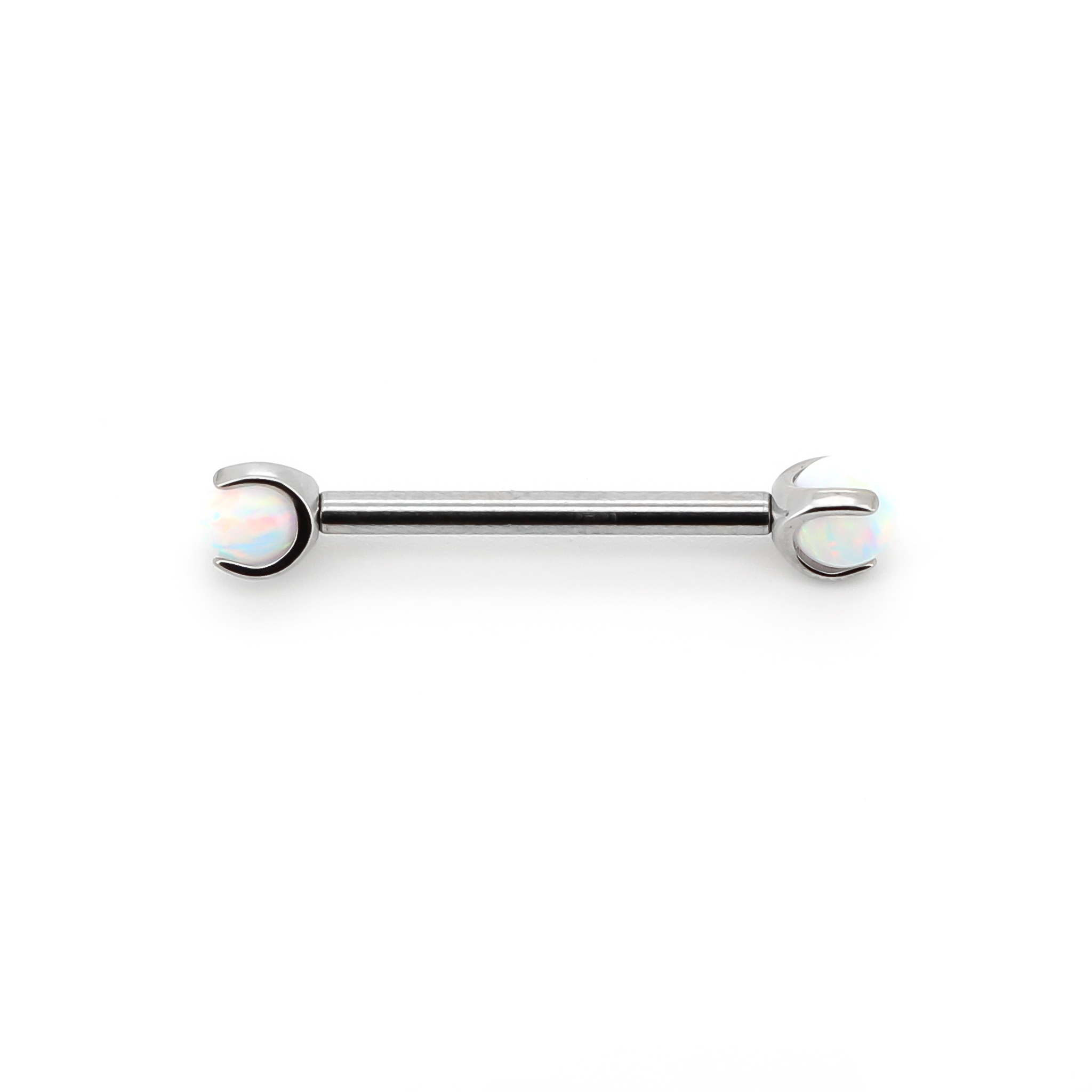 Opal gemstone barbell