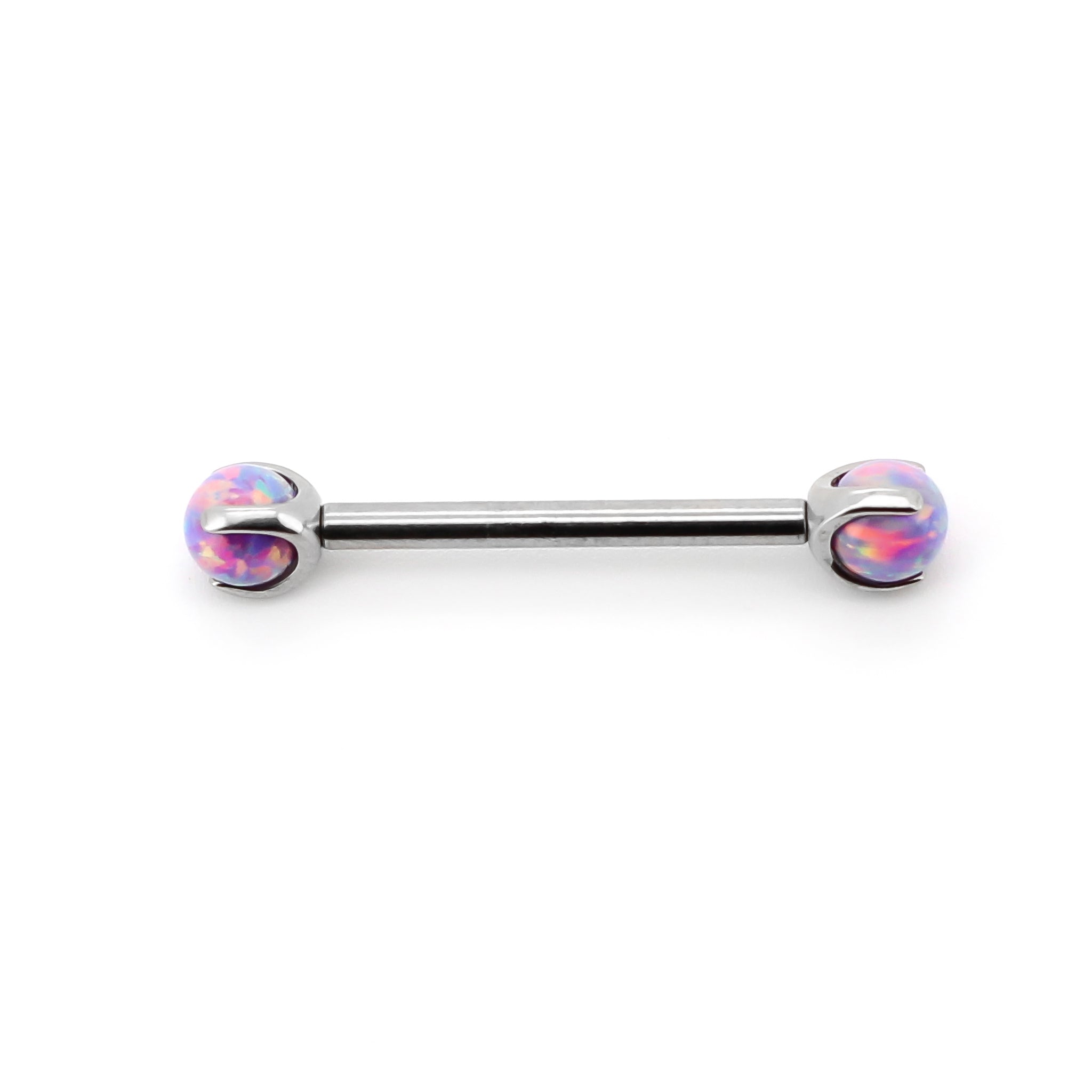 Opal gemstone barbell