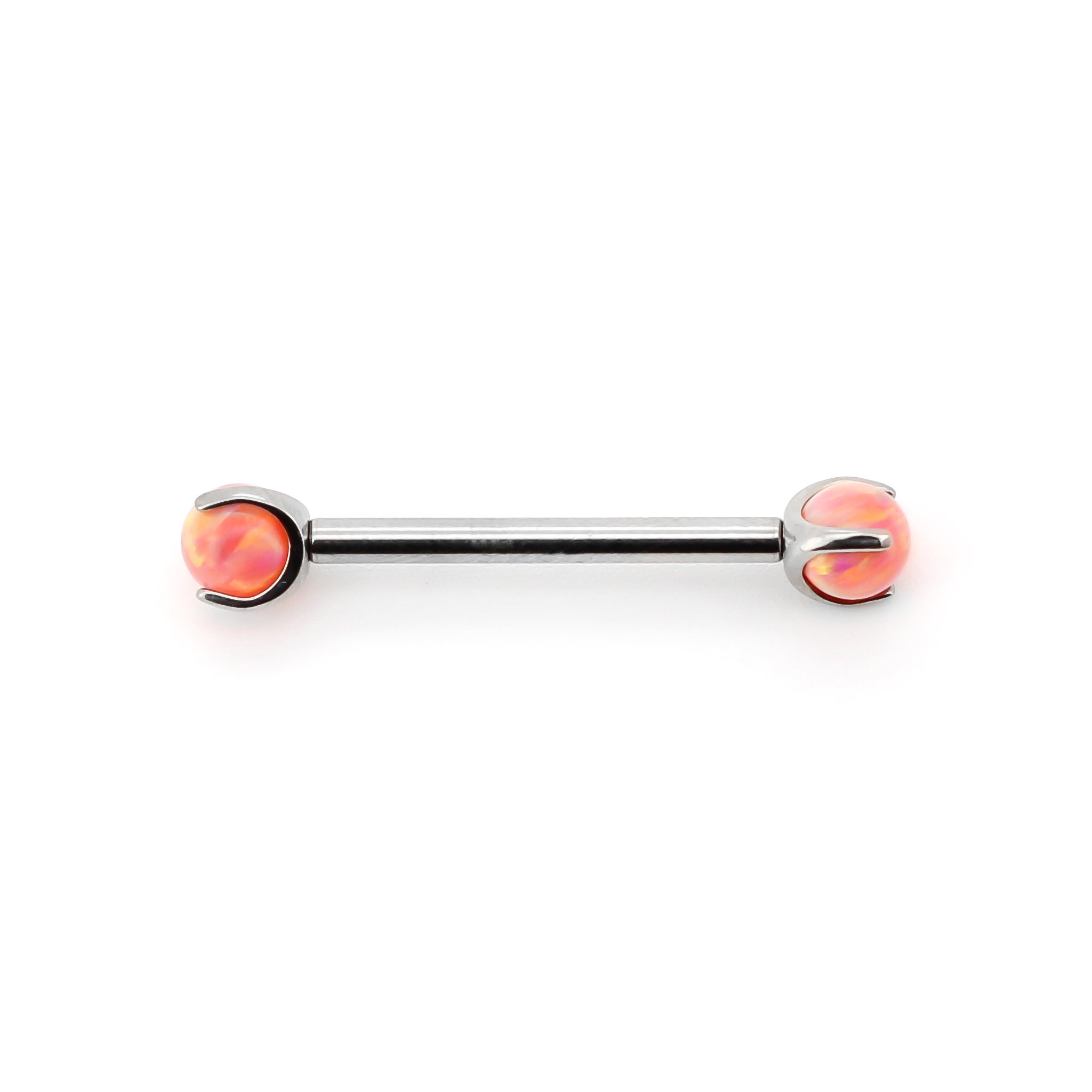 Opal gemstone barbell