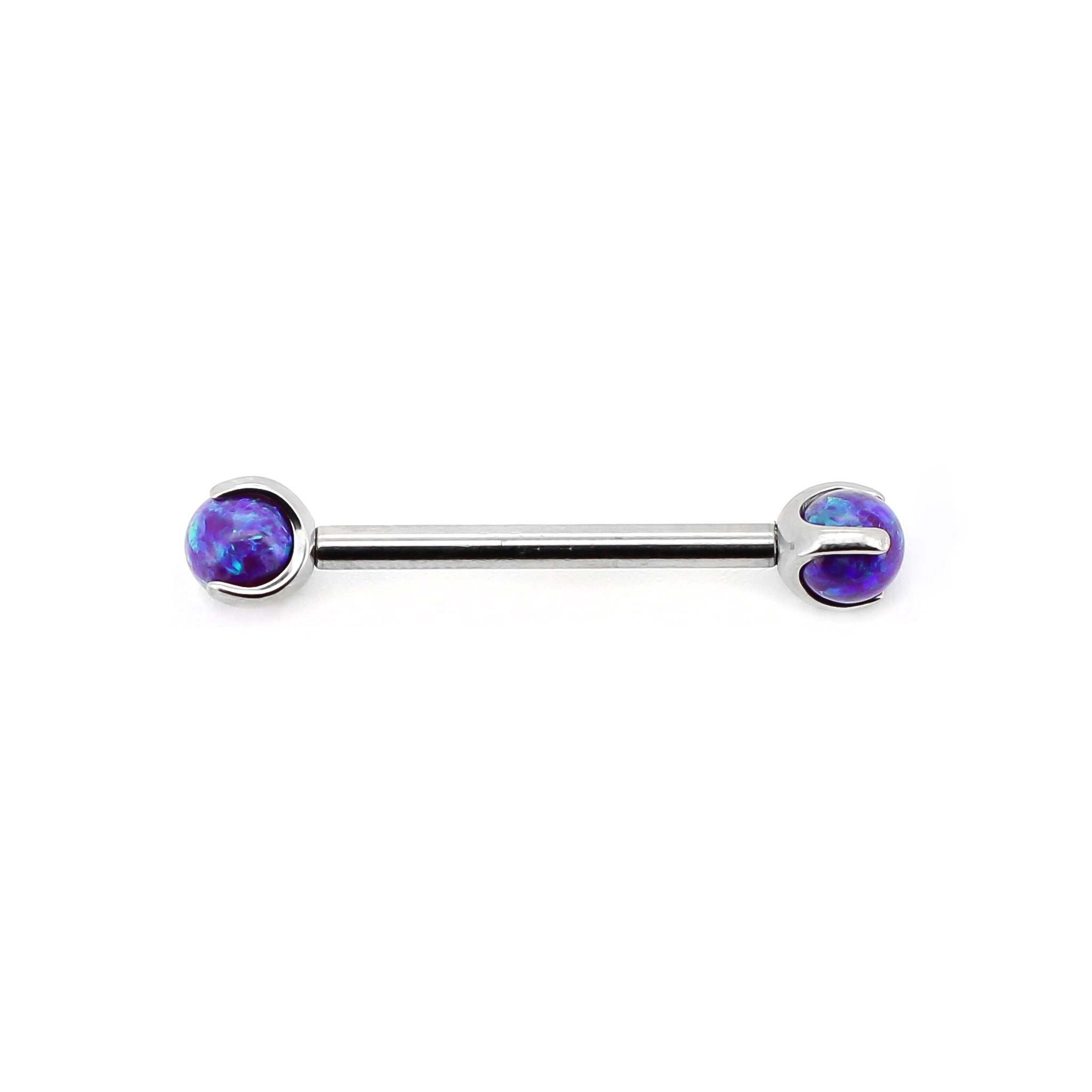 Opal gemstone barbell