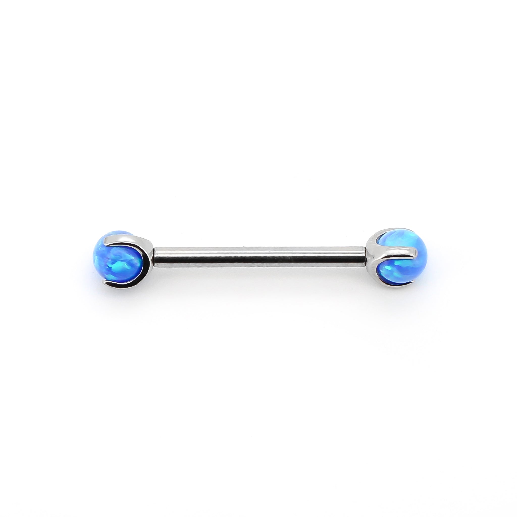 Opal gemstone barbell