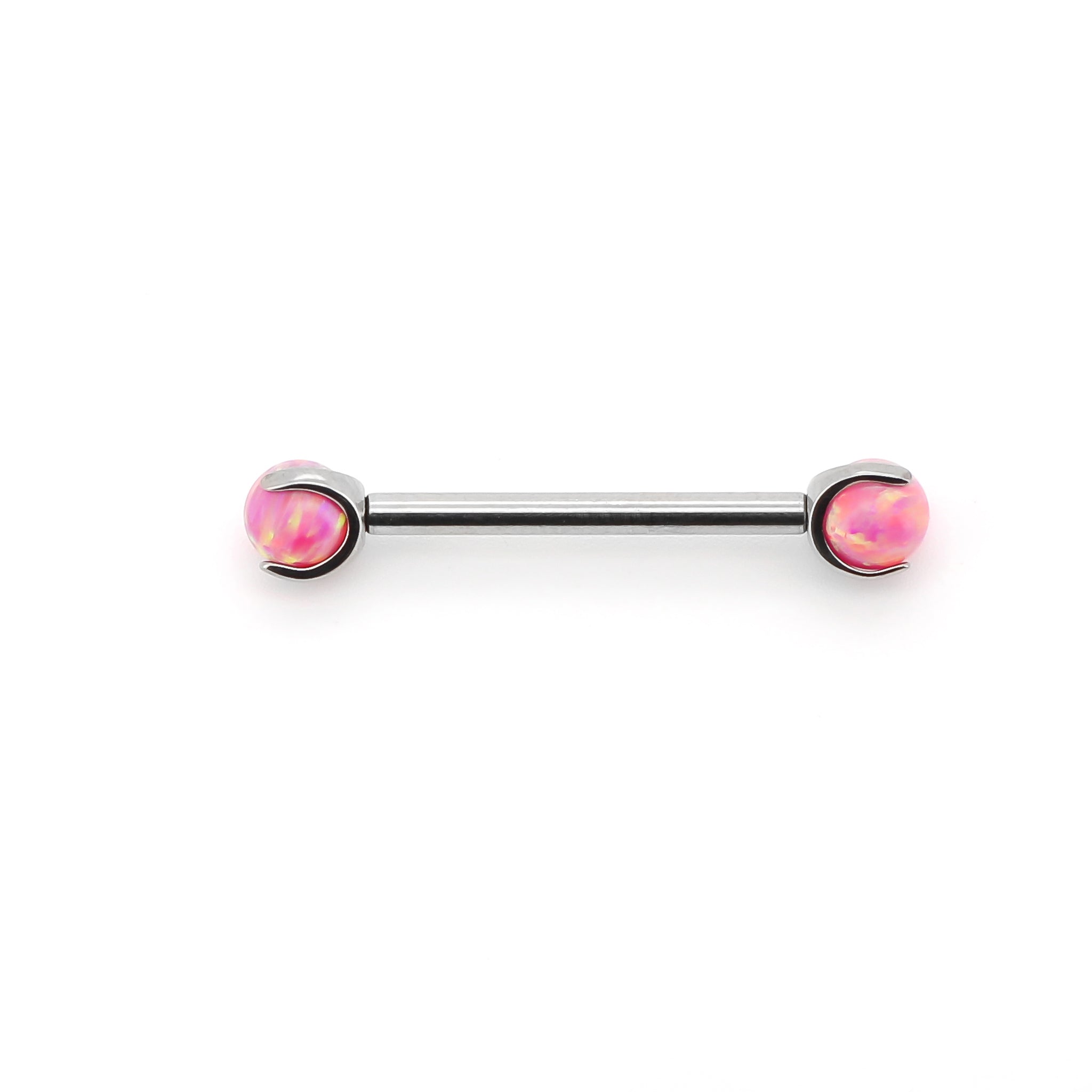 Opal gemstone barbell