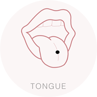 Piercing Tongue in Titanio