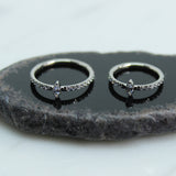 T marquise clicker ring